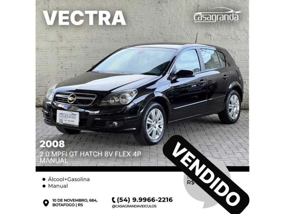 CHEVROLET - VECTRA - 2008/2008 - Preta - Sob Consulta