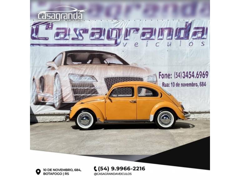 VOLKSWAGEN - FUSCA - 1975/1975 - Laranja - R$ 33.000,00