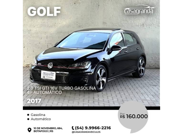 VOLKSWAGEN - GOLF - 2017/2017 - Preta - R$ 160.000,00