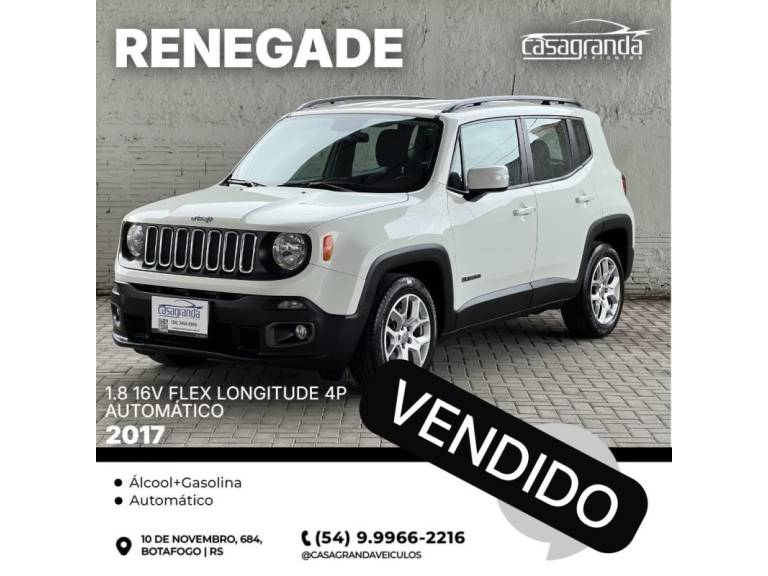 JEEP - RENEGADE - 2016/2017 - Branca - Sob Consulta