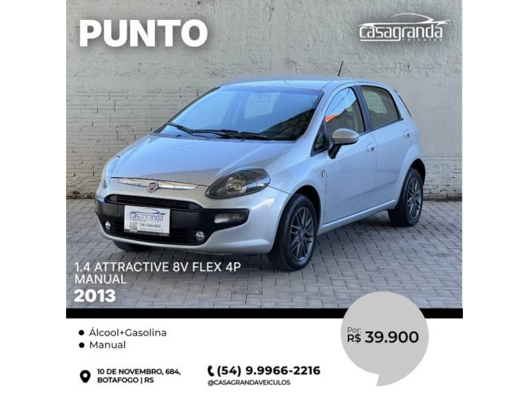 FIAT - PUNTO - 2012/2013 - Prata - R$ 39.900,00