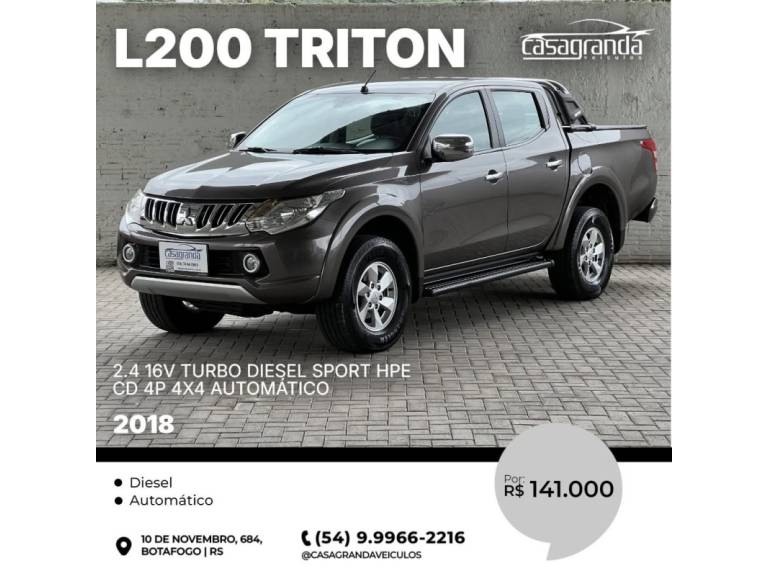 MITSUBISHI - L200 TRITON - 2017/2018 - Marrom - R$ 141.000,00
