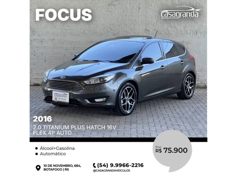 FORD - FOCUS - 2016/2016 - Cinza - R$ 75.900,00