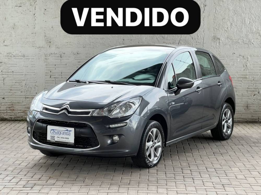 CITROËN - C3 - 2014/2014 - Cinza - Sob Consulta
