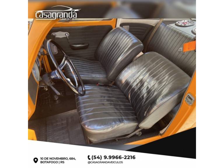 VOLKSWAGEN - FUSCA - 1975/1975 - Laranja - R$ 33.000,00