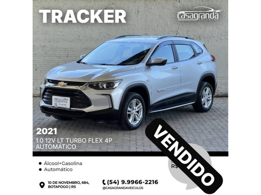 CHEVROLET - TRACKER - 2021/2021 - Prata - Sob Consulta