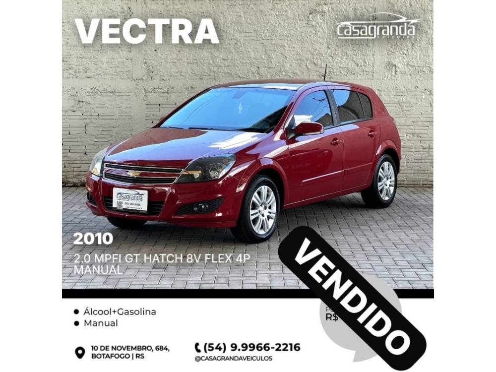 CHEVROLET - VECTRA - 2010/2010 - Vermelha - Sob Consulta