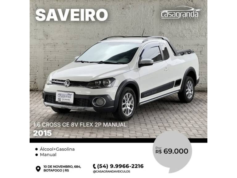 VOLKSWAGEN - SAVEIRO - 2015/2015 - Branca - R$ 69.000,00