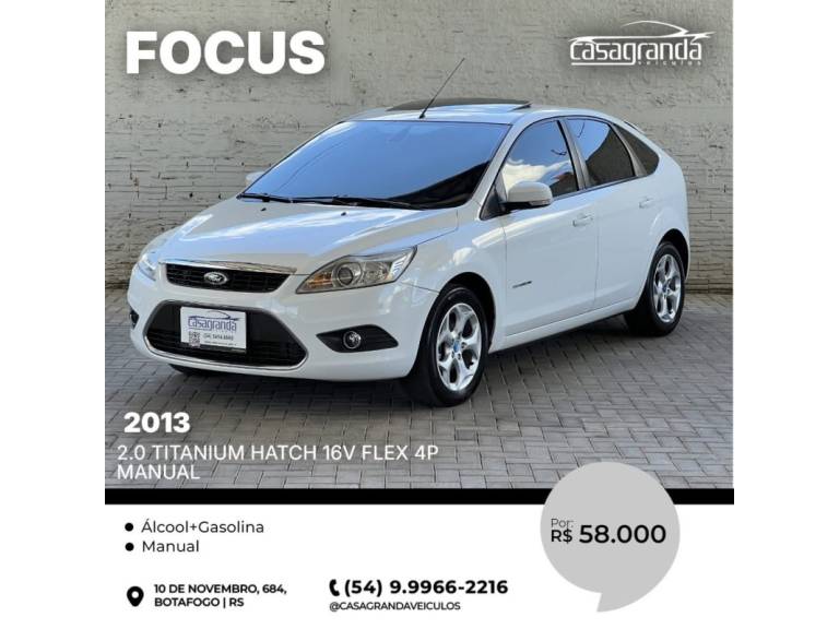 FORD - FOCUS - 2014/2013 - Branca - R$ 58.000,00