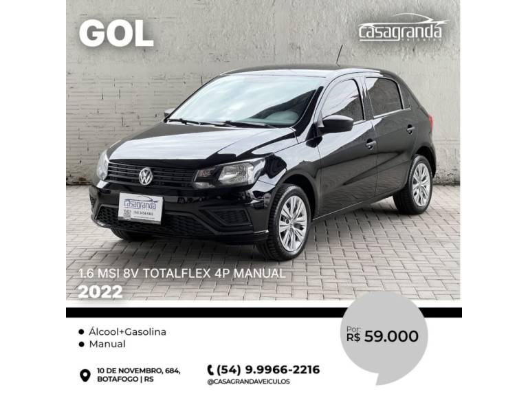 VOLKSWAGEN - GOL - 2021/2022 - Preta - R$ 59.000,00