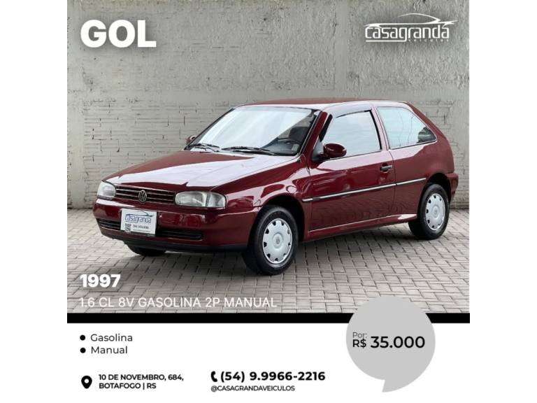 VOLKSWAGEN - GOL - 1997/1997 - Vermelha - R$ 35.000,00
