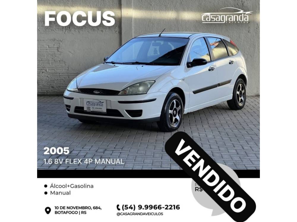 FORD - FOCUS - 2005/2005 - Branca - Sob Consulta